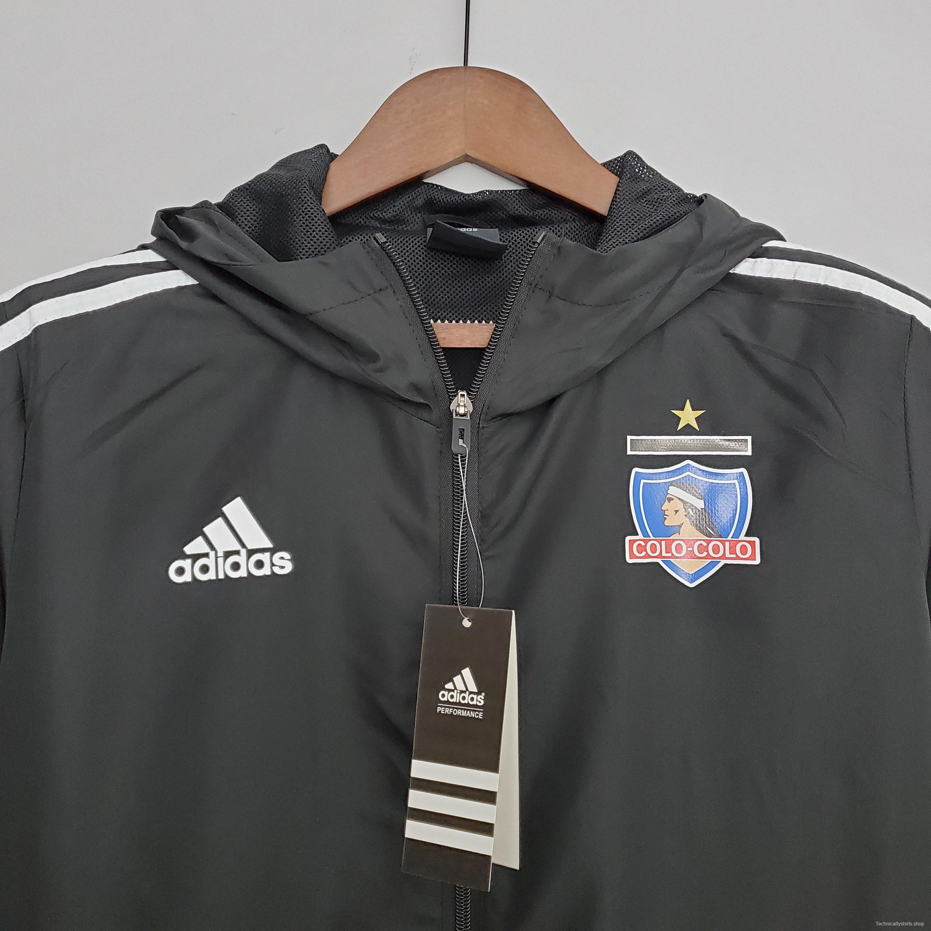 2022 Colo Colo Windbreaker Black Soccer Jersey