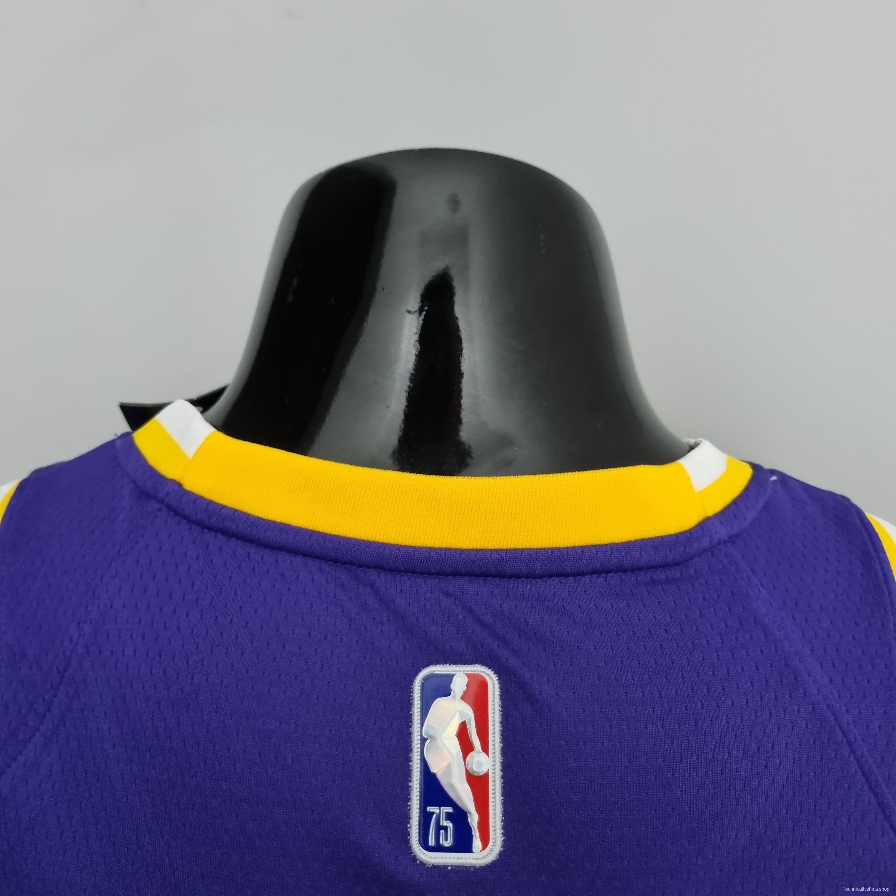 75th Anniversary BRYANT#24 Los Angeles Lakers Jordan Purple NBA Jersey