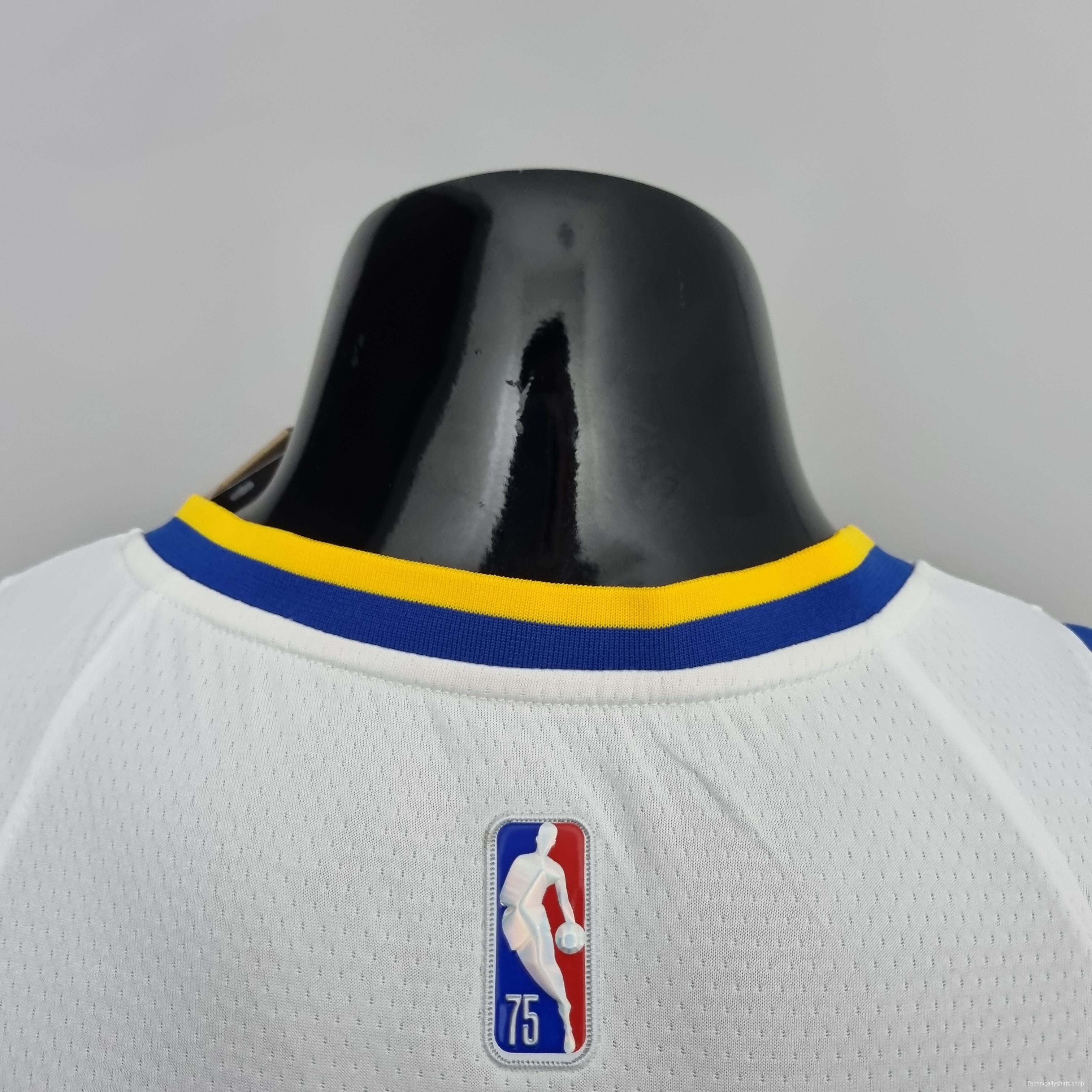 75th Anniversary Toscano#95 Golden State Warriors Mexico Exclusive White NBA Jersey