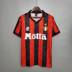 Retro 93/94 AC Milan home Soccer Jersey