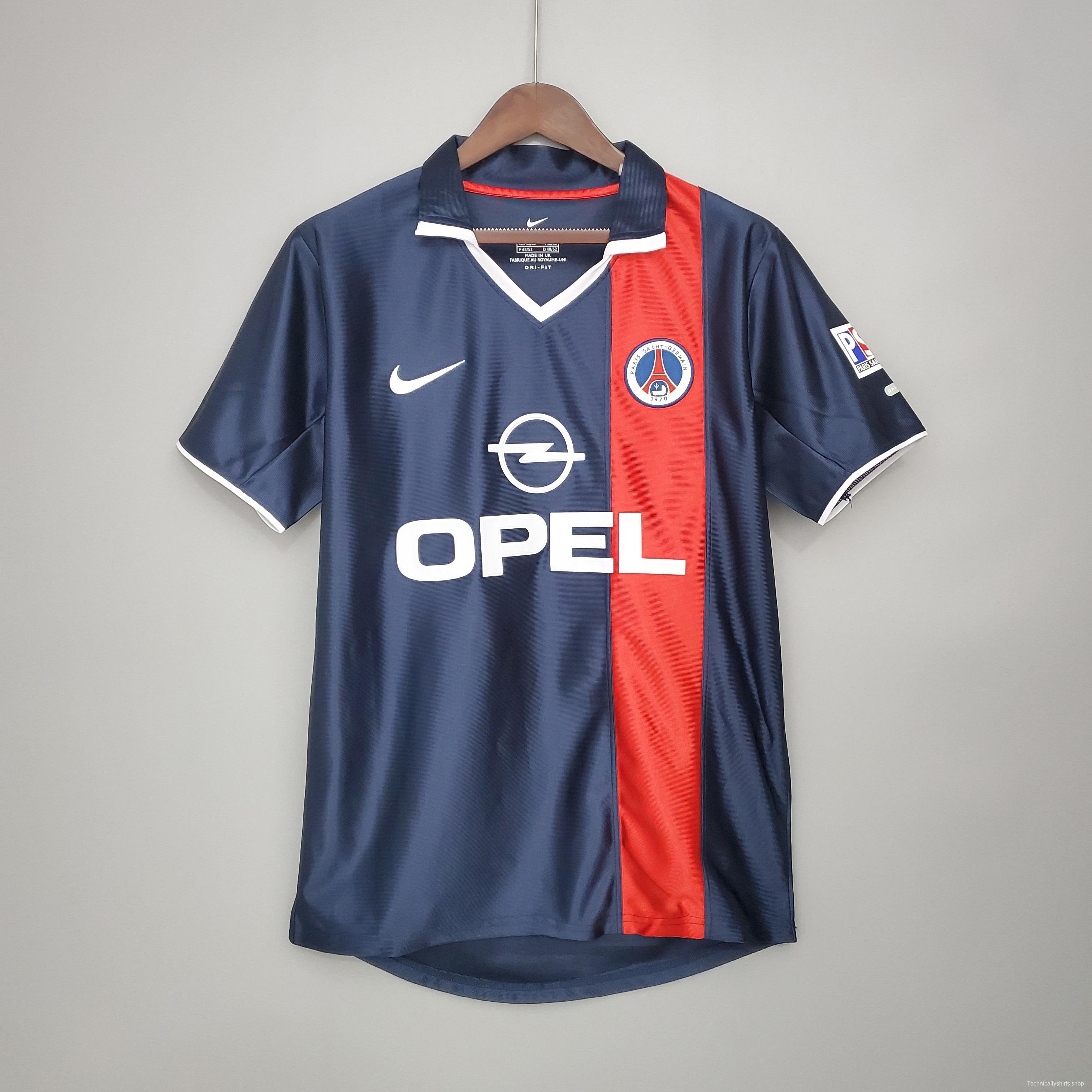 Retro PSG 01/02 home Soccer Jersey