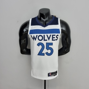 75th Anniversary Minnesota Timberwolves Rose #25 Royal White NBA Jersey