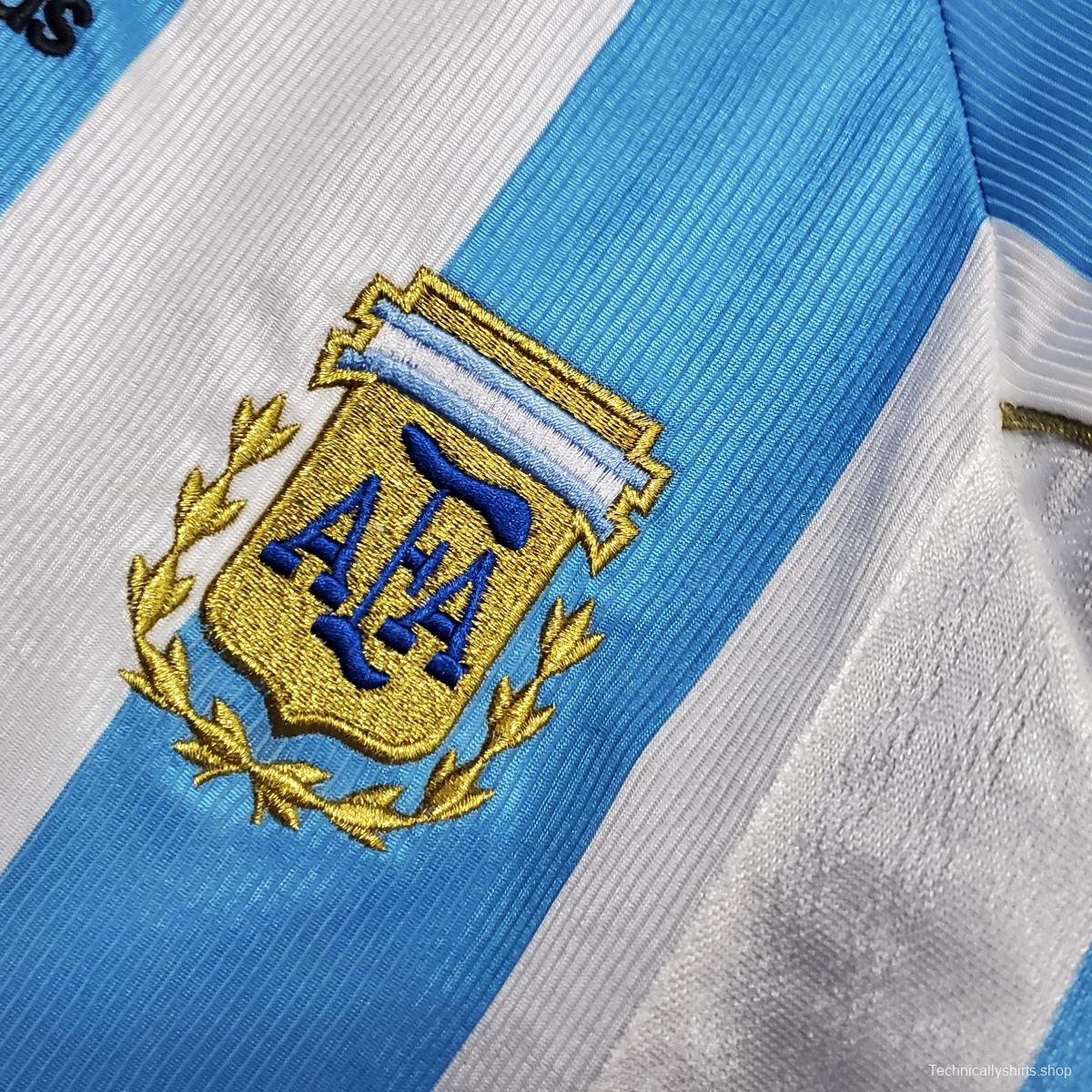 Retro Argentina 1998 home Soccer Jersey