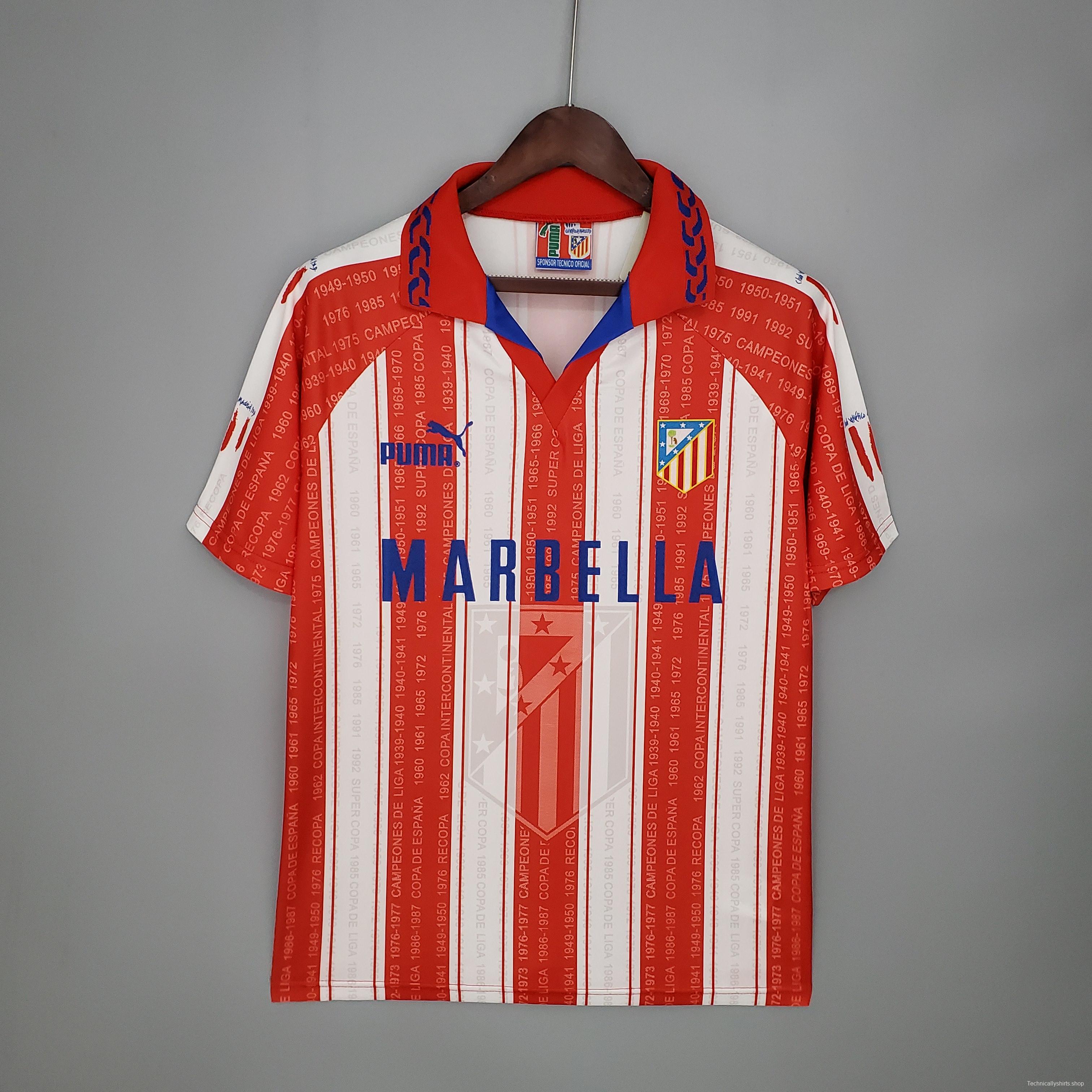 Retro Atletico Madrid 95/96 home Soccer Jersey