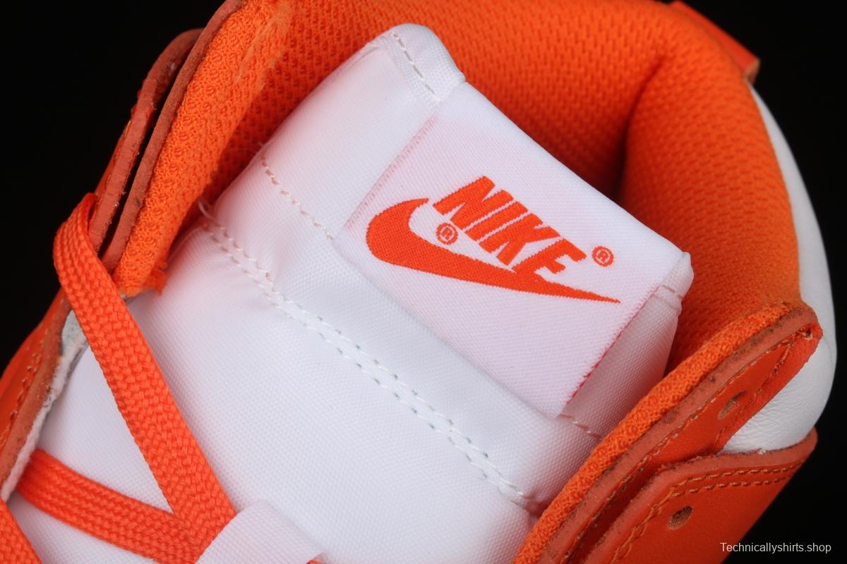 NIKE SB DUNK High Retro Orange Blaze 2021 edition white orange dunk series high top leisure sports skateboard shoes DD1399-101,