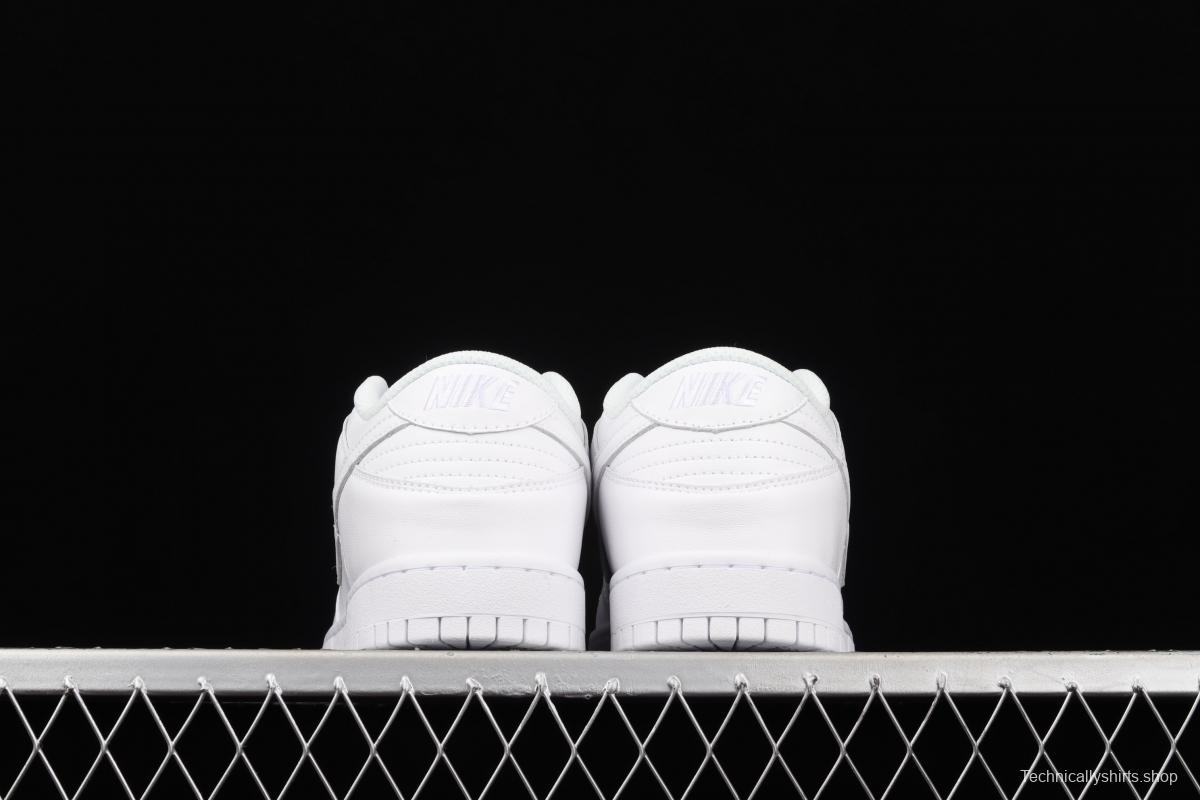 NIKE SB DUNK Low Prm pure white color SB buckle rebound fashion leisure board shoes DD1503-109