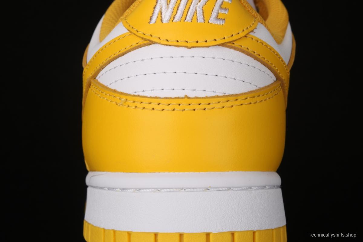 NIKE SB DUNK Low SP Syracuse yellow and white full-head low-top skateboard shoes CU1726-901