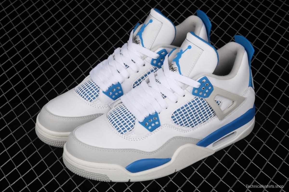 Air Jordan 4 Retro Military Blue White Blue 308497-105