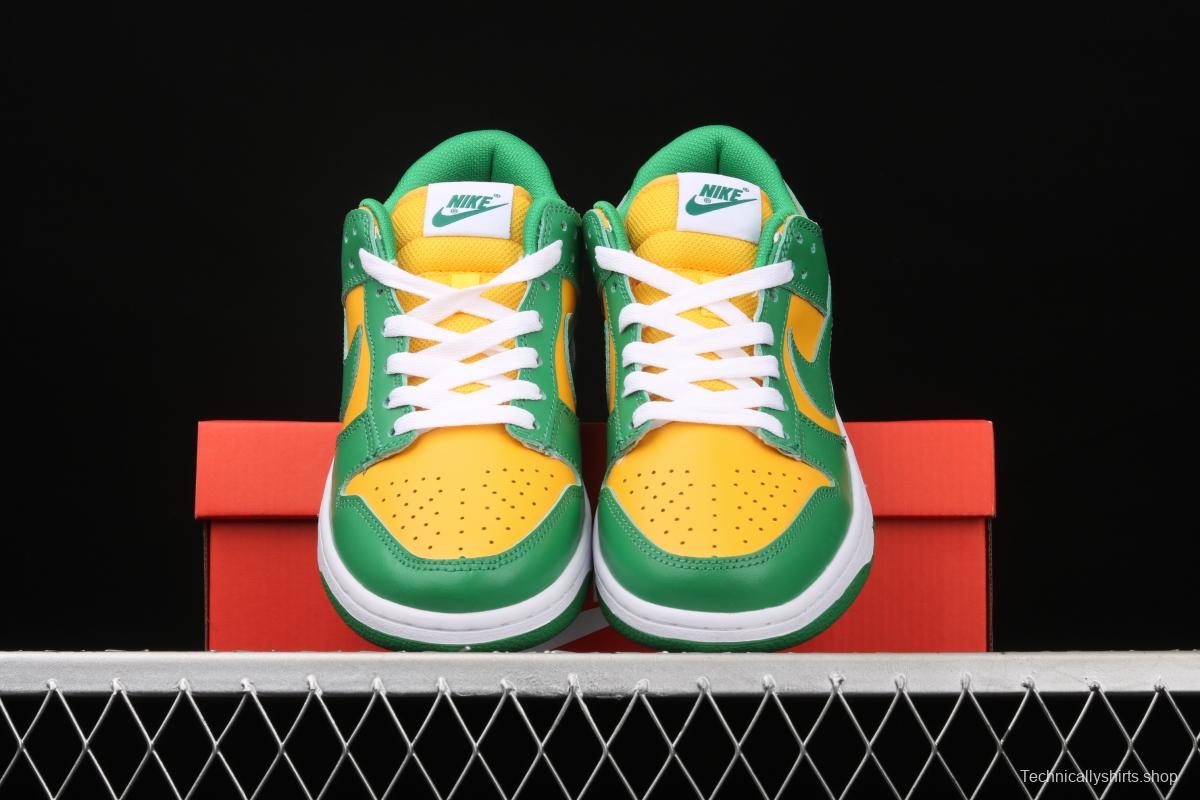 NIKE DUNK SB Low SP Brazil Slam Dunk Series retro low-top leisure sports skateboard shoes CU1727-700