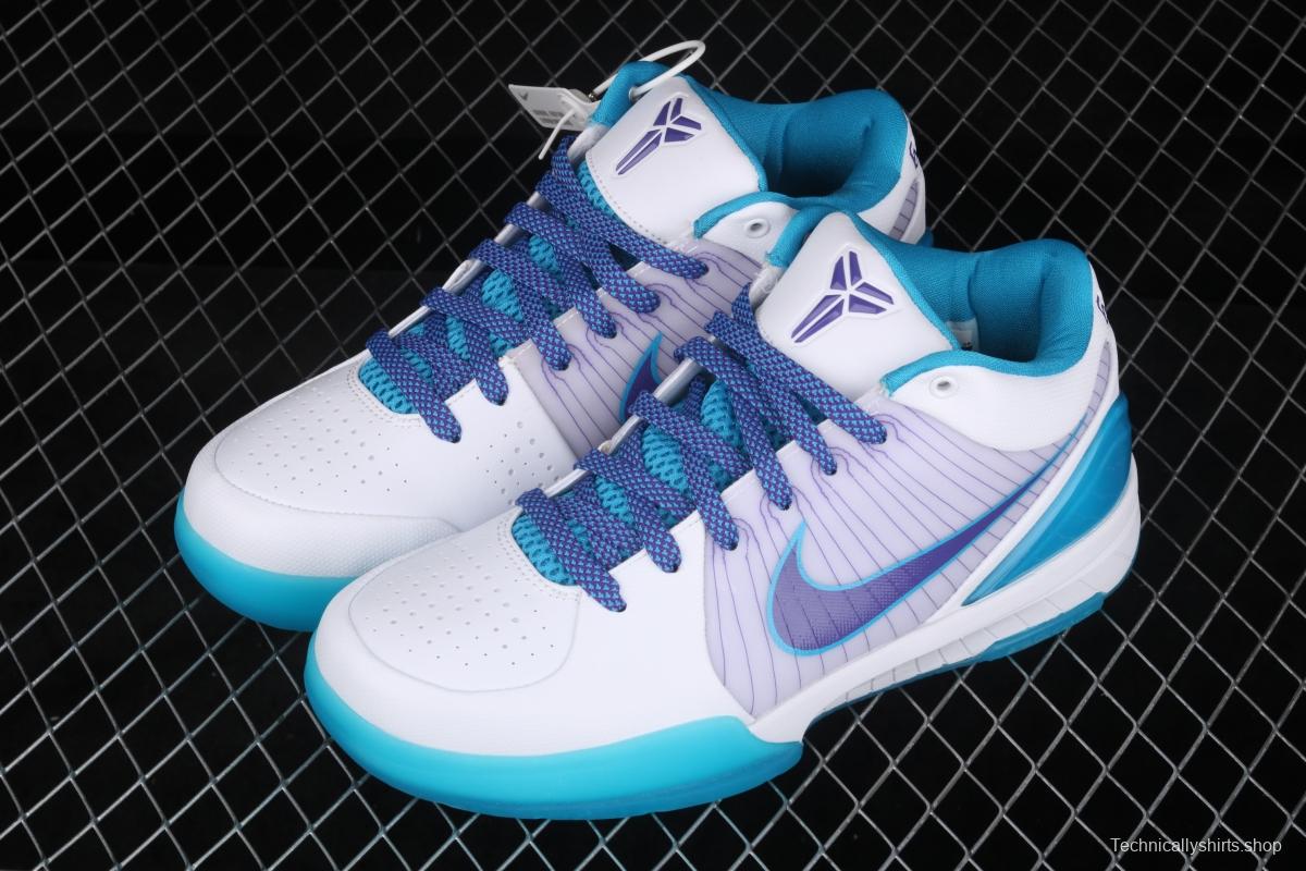 NIKE Zoom Kobe 4 ZK4 Kobe fourth generation Hornets low top men's basketball shoes AV6339-100