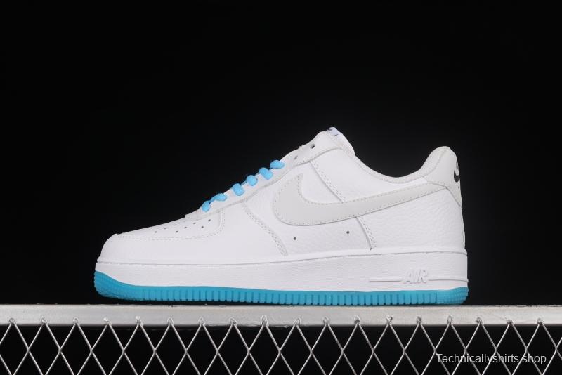 NIKE Air Force 1'07 Low White and Blue Crystal Color Matching 3m Reflective Low-Top Casual Sneakers KH0806-168