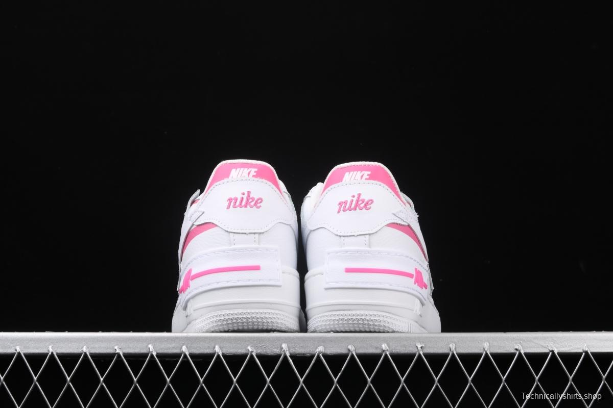 NIKE Air Force 1 ShAdidasow white powder light weight increased low-end white board shoes CI0919-102,