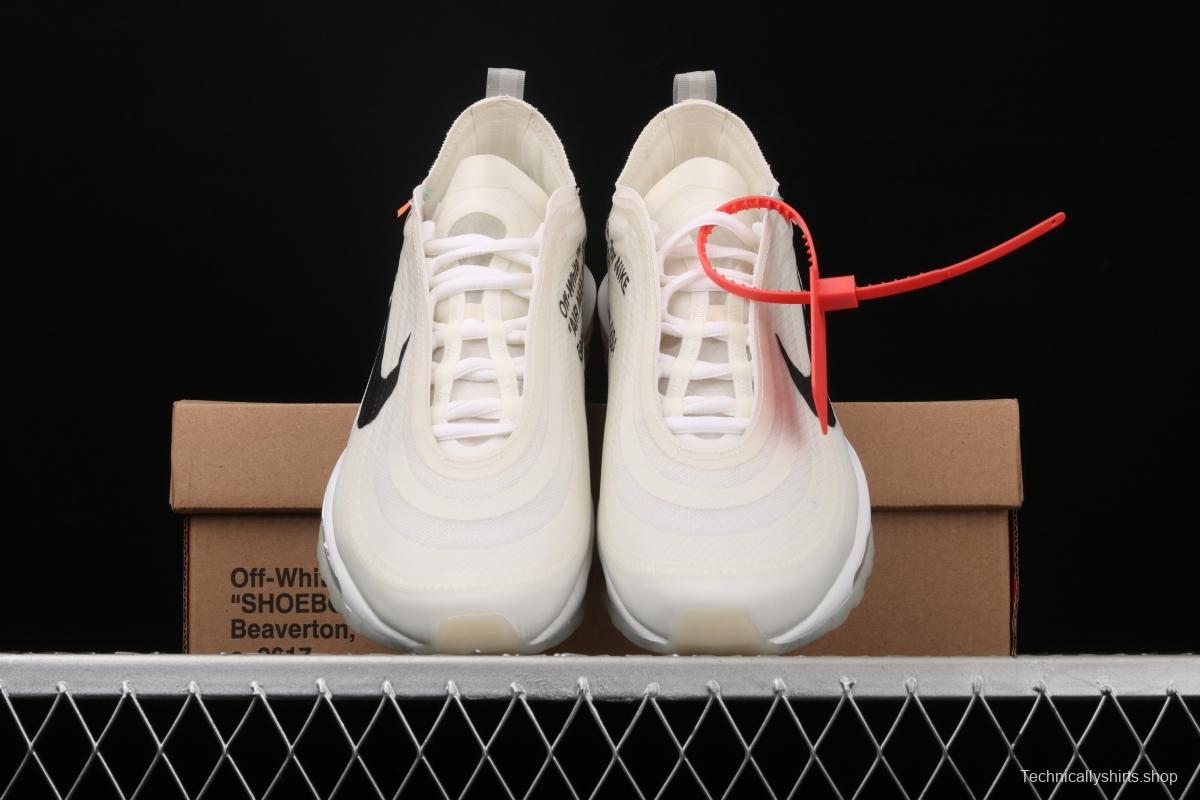 OFF-White x NIKE Air Max 97 OG OW bullet Limited name running shoes AJ4585-100