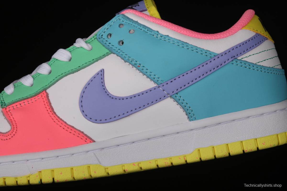 NIKE SB DUNK Low SE Candy egg / candy mandarin duck dunk series low side leisure sports skateboard shoes DD1872-100