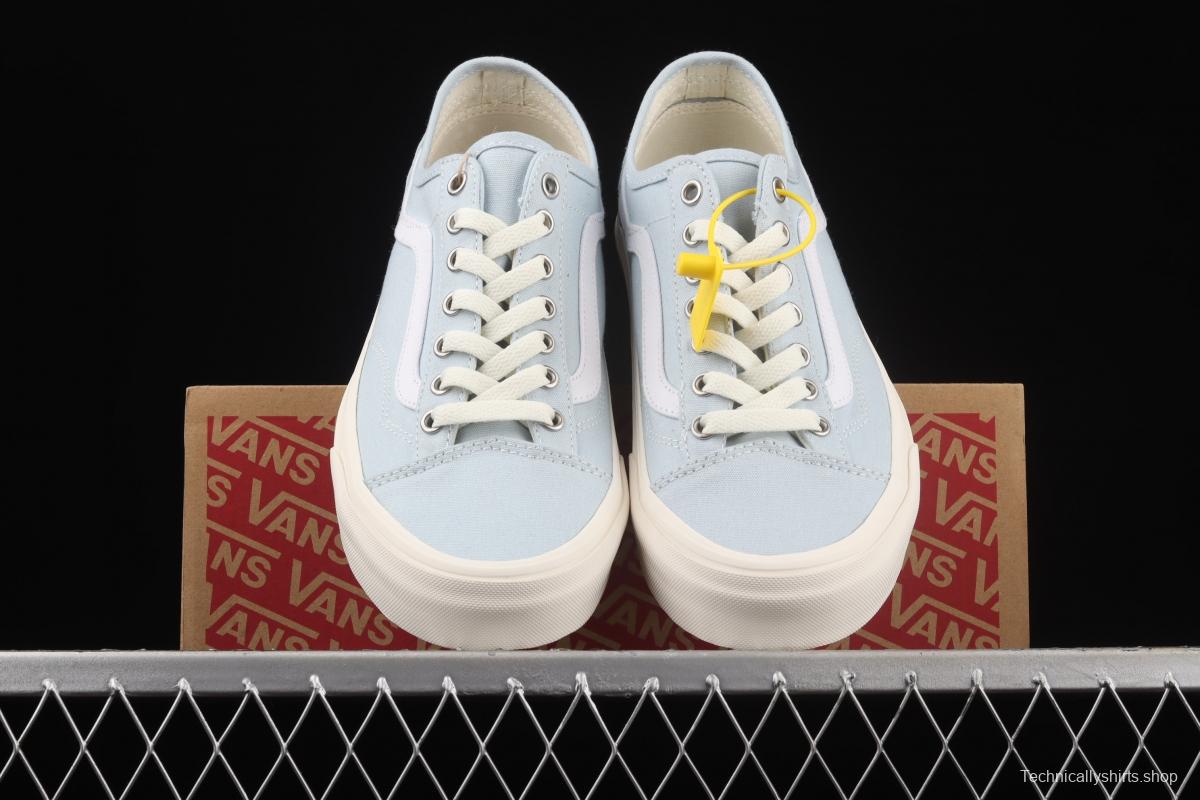 Vans Style 36 environmental protection series light blue low-top canvas casual shoes VN0A54F49FR