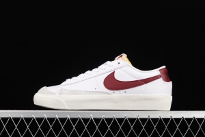 NIKE Blazer Low'77 Vintage Trail Blazers Leather Leather low-top Leisure Board shoes DA6364-102