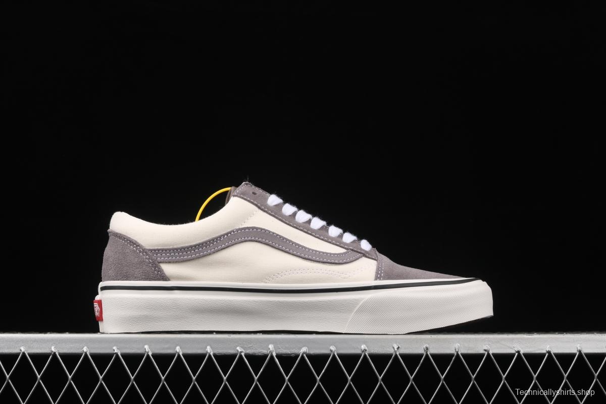 Vans Old Skool gray and white color low-top board shoes sports board shoes VNOA3WKT4OP