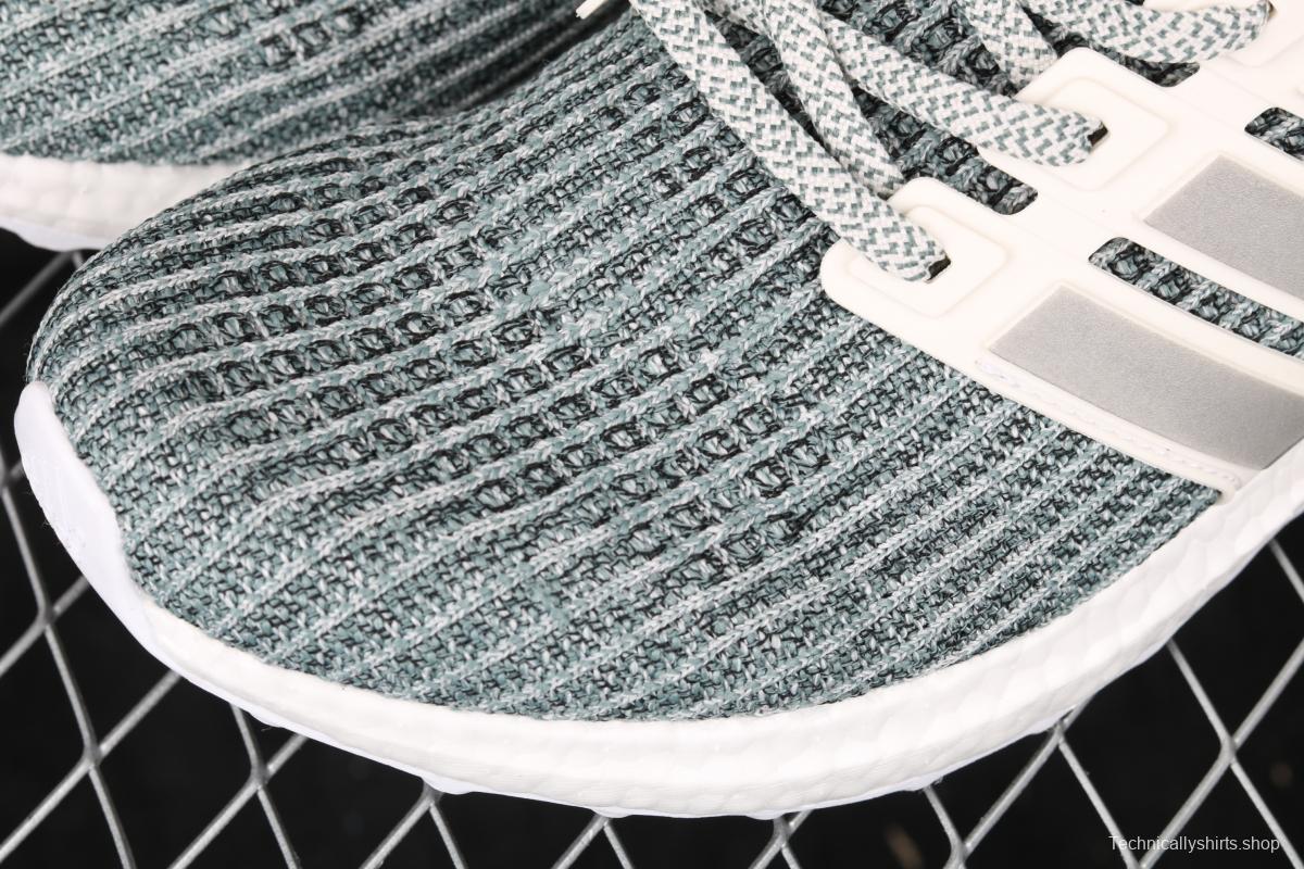 Adidas Ultra Boost 4.0 Pale Mint Green CM8272 the fourth generation of knitted striped mint green UB