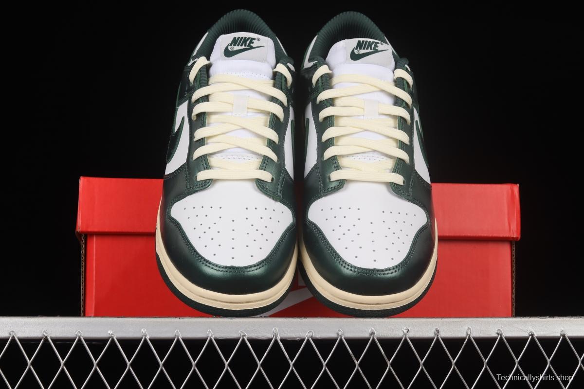 NIKE SB DUNK Low Vintage Green Navy Green Distressed SB Buckle Backboard Fashion Casual Sneakers DQ8580-100