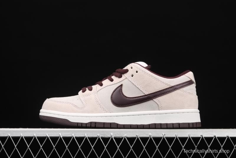 NIKE SB DUNK Low Desert Sand dark brown gray low top series leisure board shoes BQ6817-004