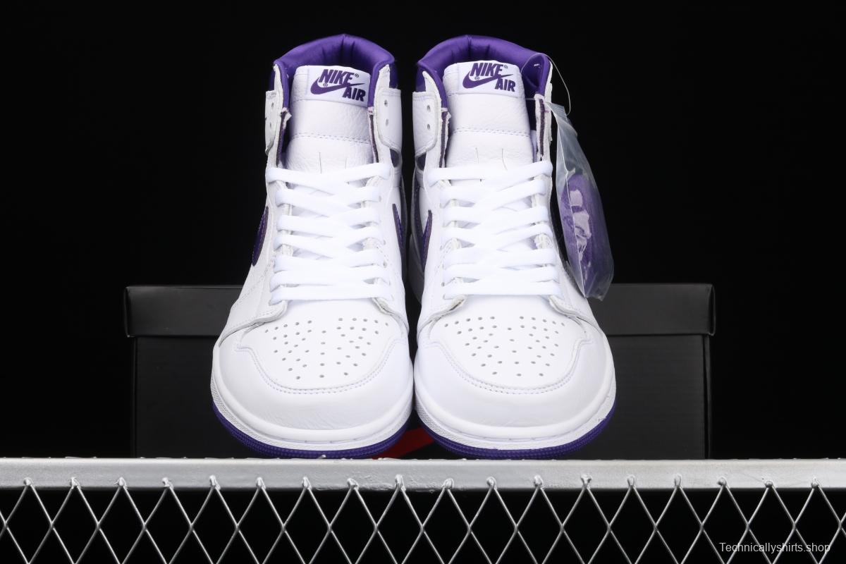 Air Jordan 1 High OG Court Purple White and Purple CD0461-151