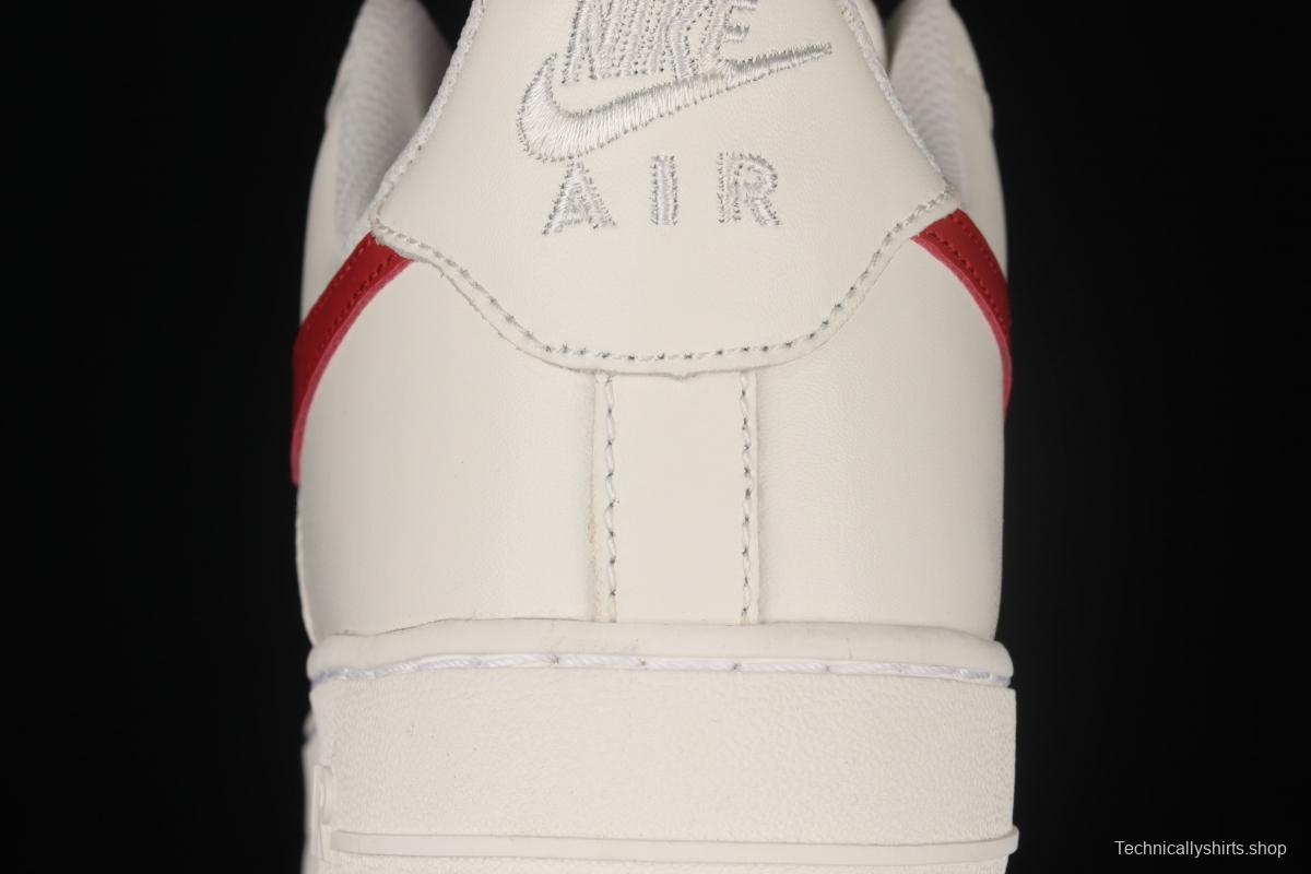 NIKE Air Force 1x 07 Low Air Force White and Red low-top Leisure Board shoes 315122-126