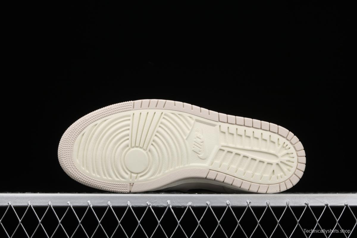 Air Jordan 1 Zoom Air CMFT Summit White Pearl Milk Tea Rice White CT0979-100