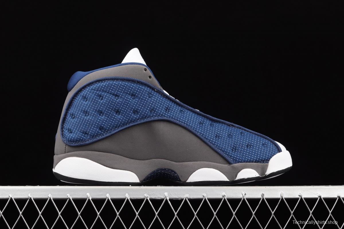 Air Jordan 13 Flint GIGI 3 3 White Blue Naval Blue 415171-404