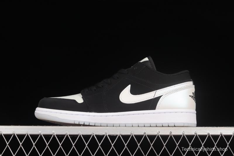 Air Jordan 1 Black and White Laser Low Top Retro Culture Basketball Shoes DH6931-001