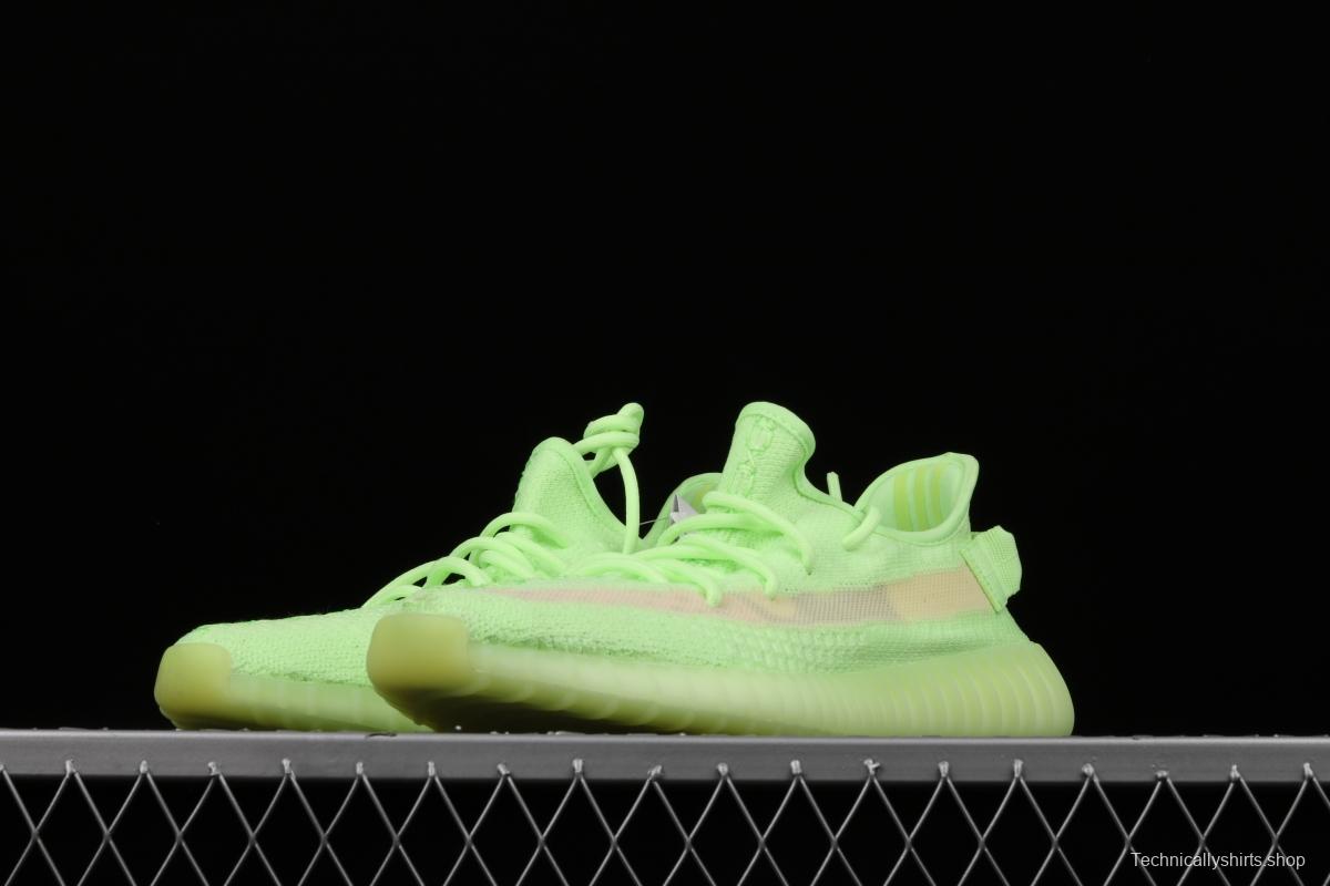 Adidas Yeezy 350 Boost V2 Gid EH5360 Darth Coconut 350 second generation luminous green color matching