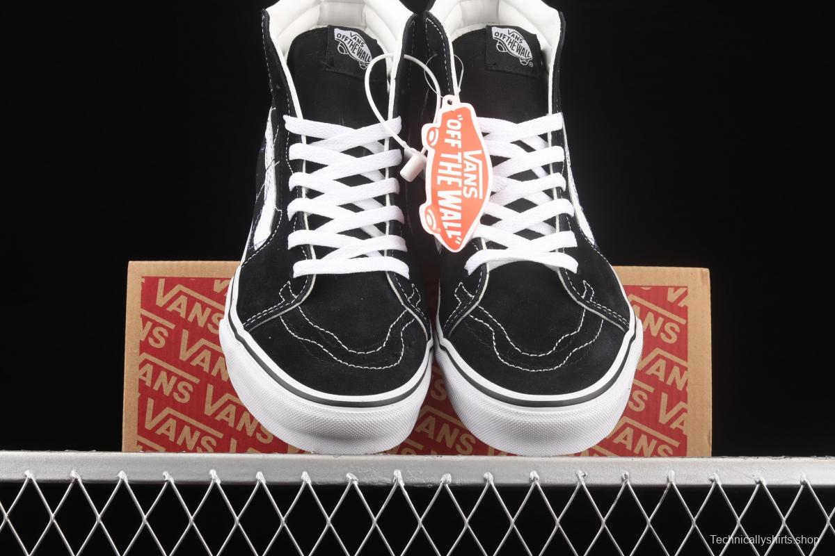 Vans Sk8-Hi joint line design black classic high-top casual board shoes VN0A4RWY2WT