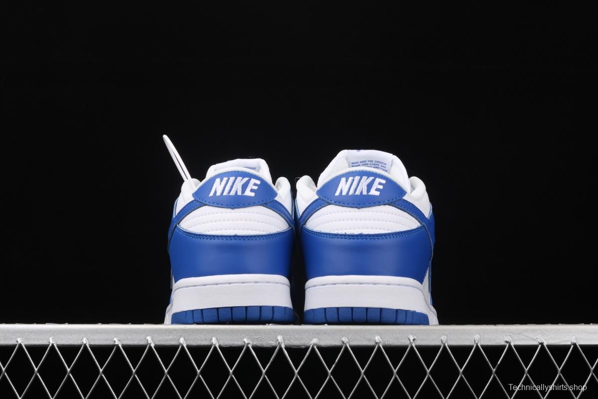 NIKE SB DUNK Low Pro Kentucky White Blue University of Kentucky Board shoes CU1726-100