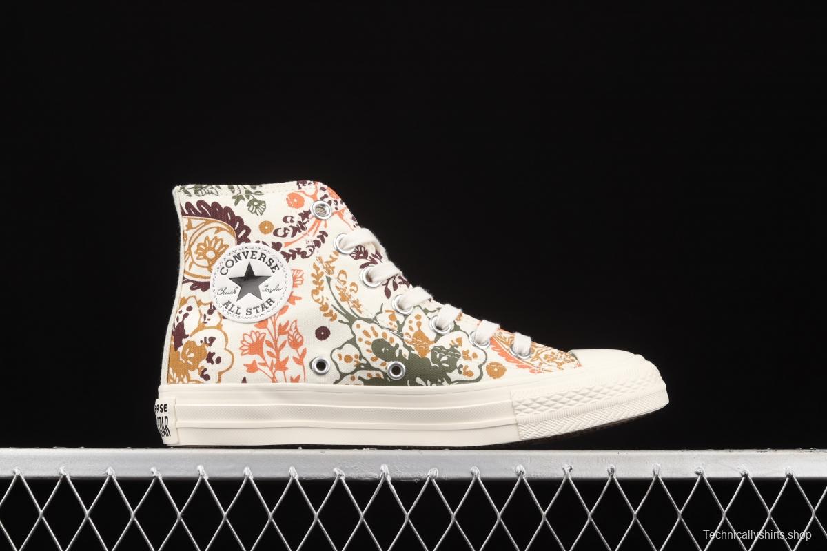 Converse All Star Converse cashew flower series high upper board shoes 572543C