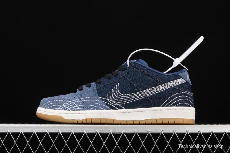 NIKE SB DUNK Low Pro PRM Denim Gum tannin denim CV0316-400