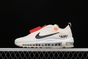 OFF-White x NIKE Air Max 97 OG OW bullet Limited name running shoes AJ4585-100