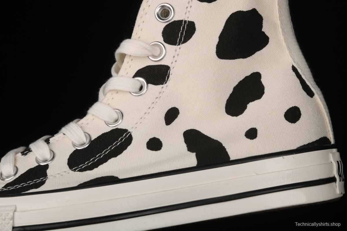 Converse 21ss All Star US Cow Spot Japanese Converse vintage cow pattern high upper shoes 1SC563