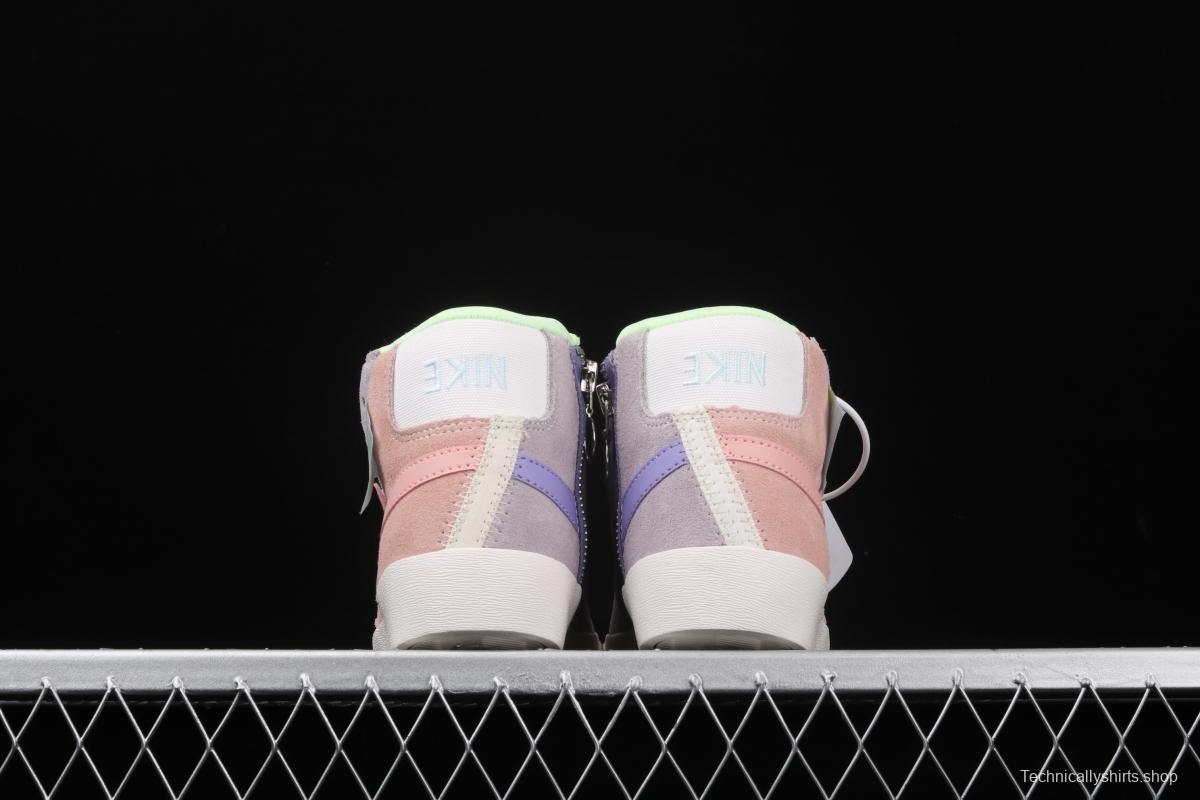 NIKE Blazer Mid Rebel trailblazer Macaron deconstructs casual board shoes CQ7786-661