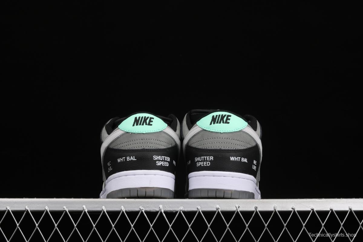 NIKE DUNK SB Low Pro ISO camera jointly named black and gray dunk series retro leisure sports skateboard shoes CV1659-001