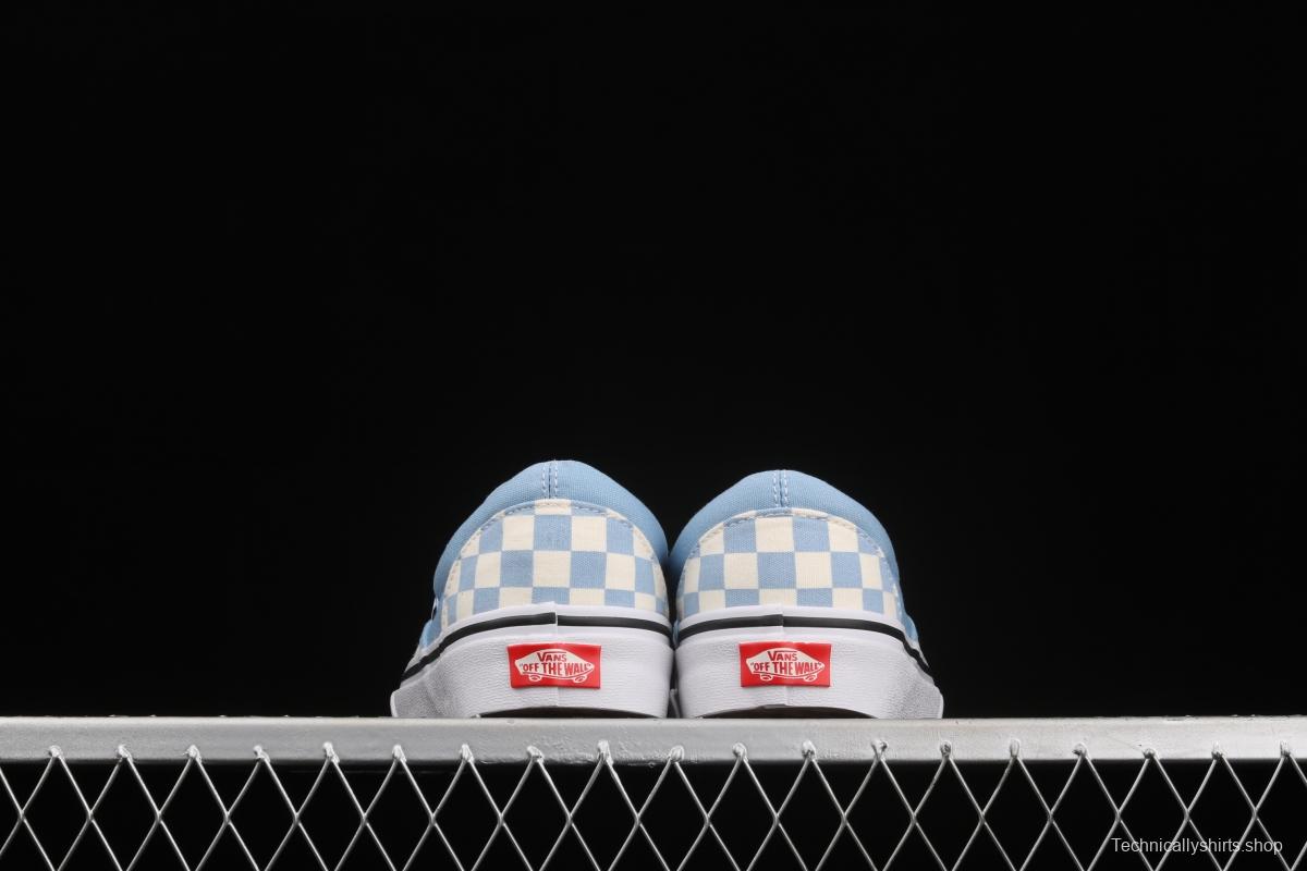 Vans Cassic Slip-0n purplish blue checkerboard Loafers Shoes leisure sports board shoes VN0A33TB42Y