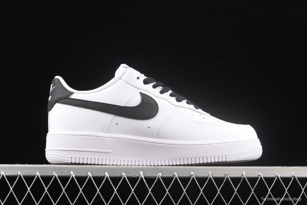 NIKE Air Force 1o07 Low AN20 classic white and black low-top casual board shoes CT2302-100