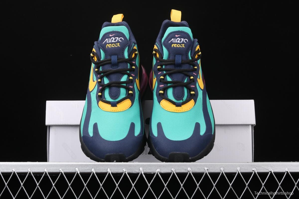 NIKE Air Max 270React new high-frequency mesh function half-palm air cushion cushioning running cloth shoes AO4971-300