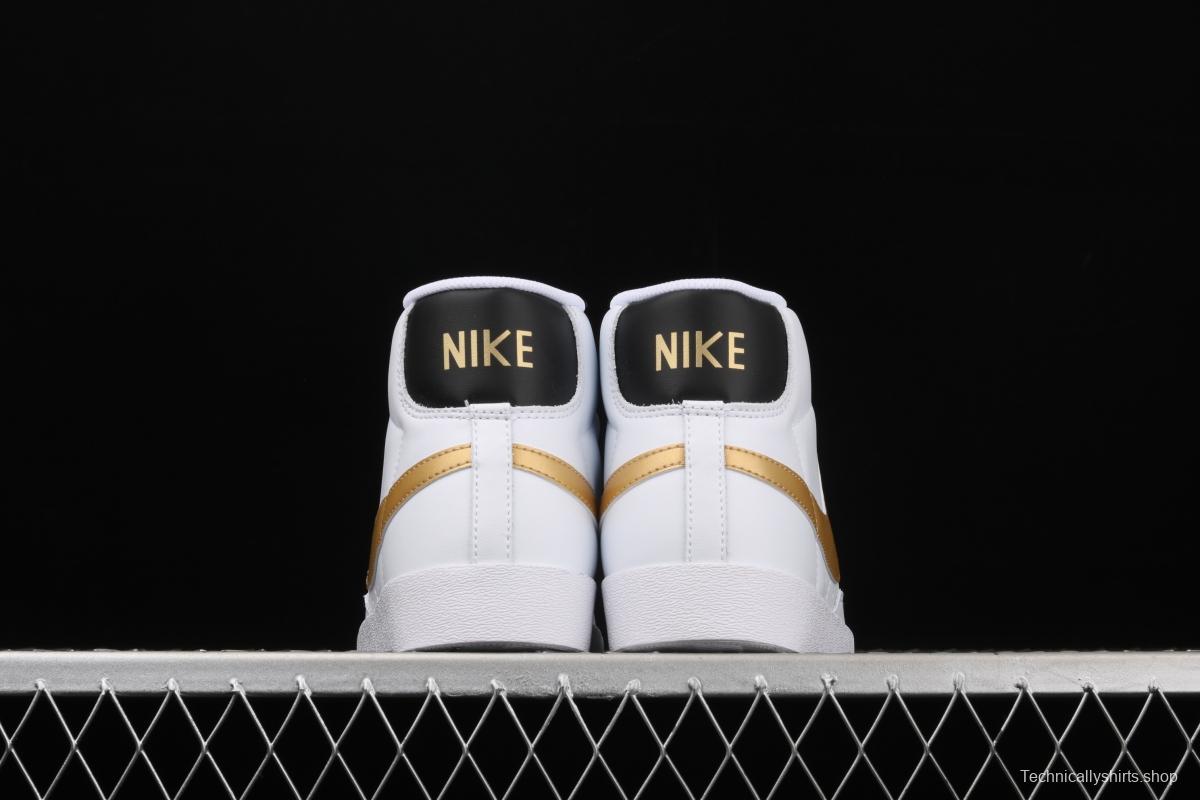NIKE Blazer Mid Retro Trail Blazers Leather High-top Leisure Sports Board shoes AV9375-107