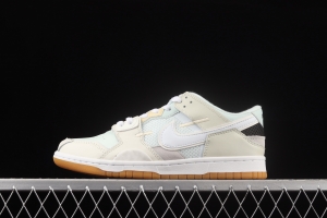 NIKE DUNK Svrap light blue sea glass stitching low upper skateboard shoes DB0500-100