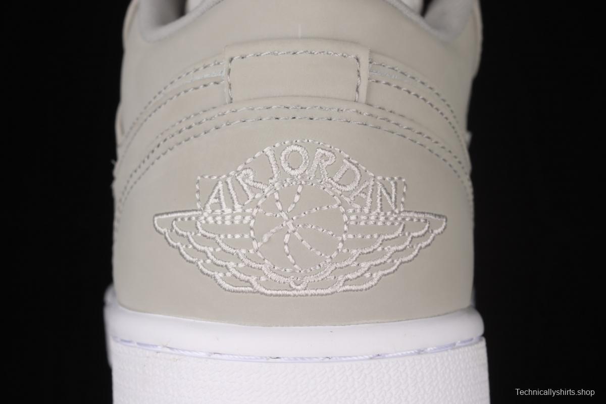 Air Jordan 1 Low low side frosted ash culture leisure sports shoes DC0774-002