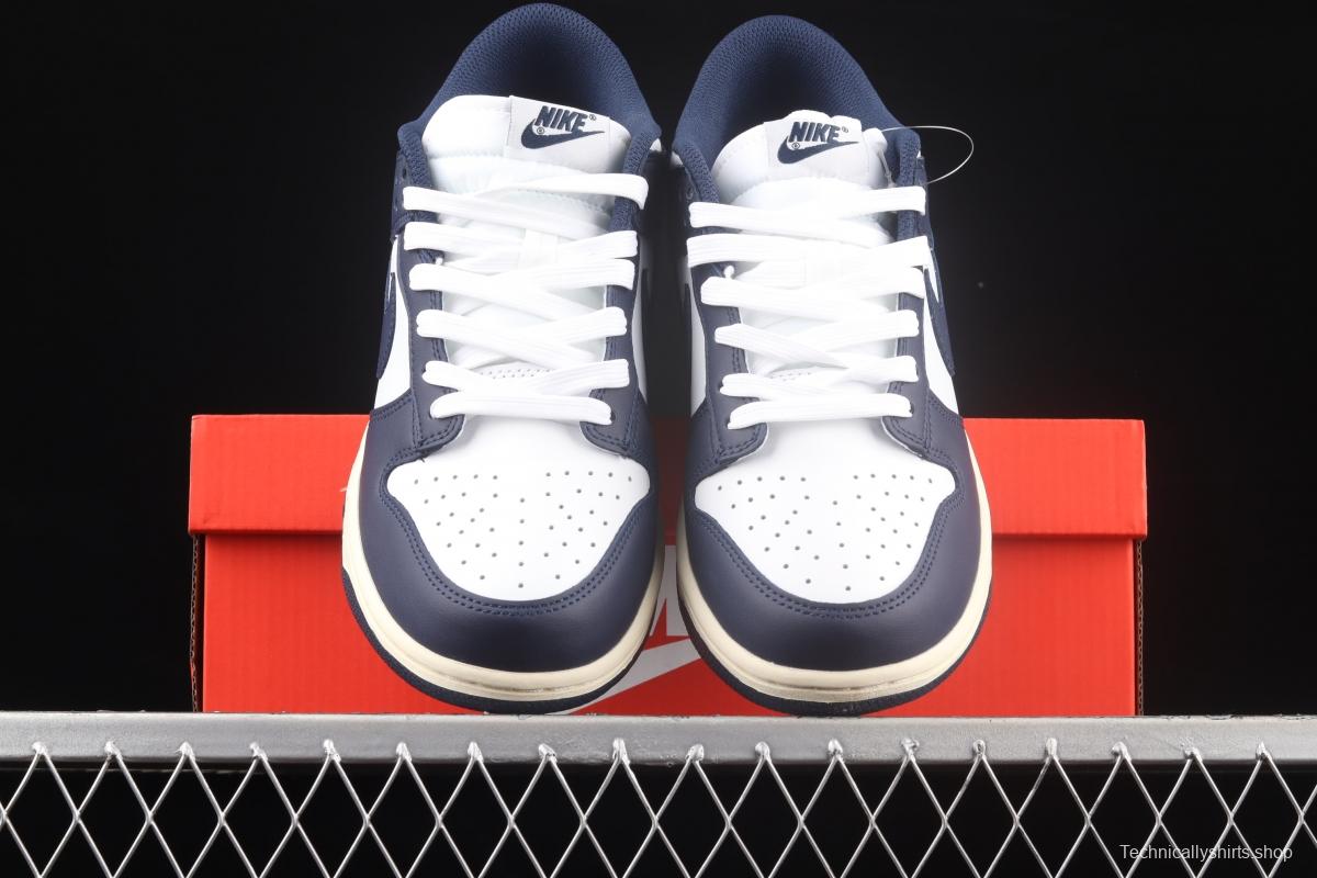 NIKE SB DUNK Low Navy Blue navy blue color SB buckle rebound fashion casual board shoes DD1503-115