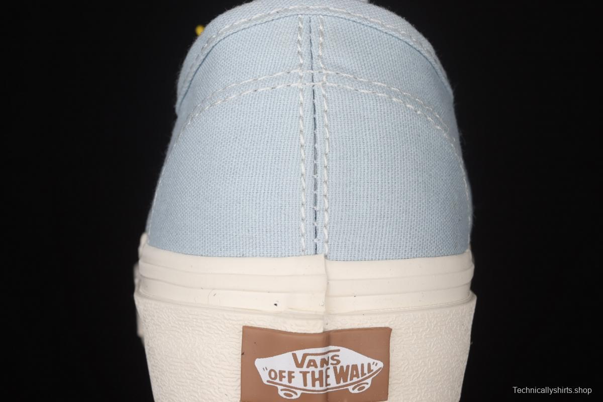 Vans Eco Theory recycled powder blue rice white linen rope canvas board shoes VN0A5HZS9FR