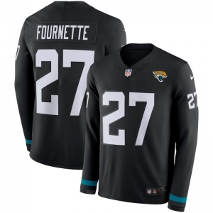 Men's Leonard Fournette Black Therma Long Sleeve Player Limited Team Jersey