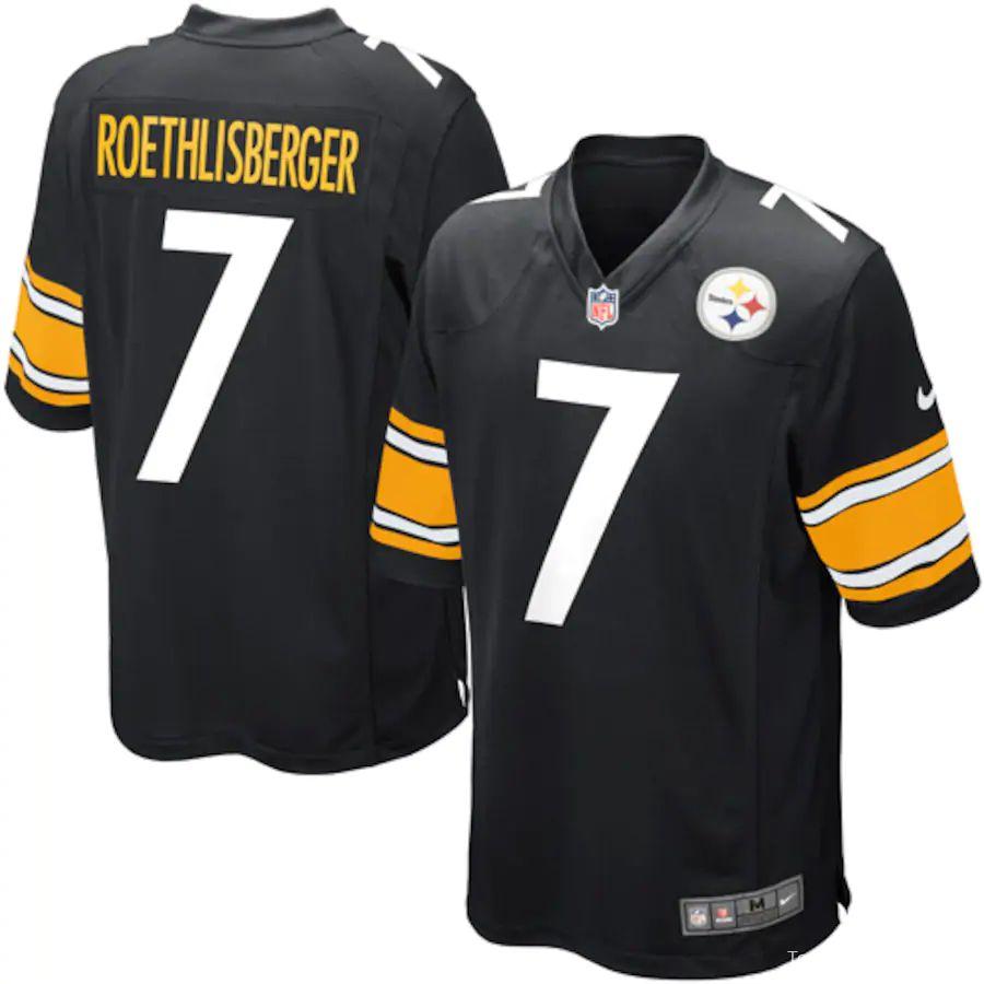Men's Ben Roethlisberger Black Player Limited Team Jersey