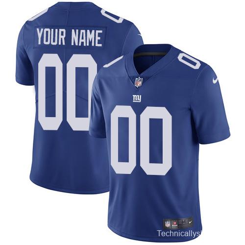 Men's Royal Blue Custom Limited Team Jersey