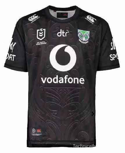 Warriors 2021 Men's Black Rugby Jersey